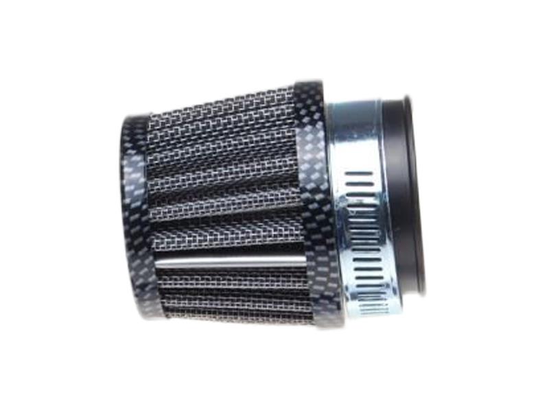 Zračni filter športni WM z ravnim priključkom premera 38mm karbon