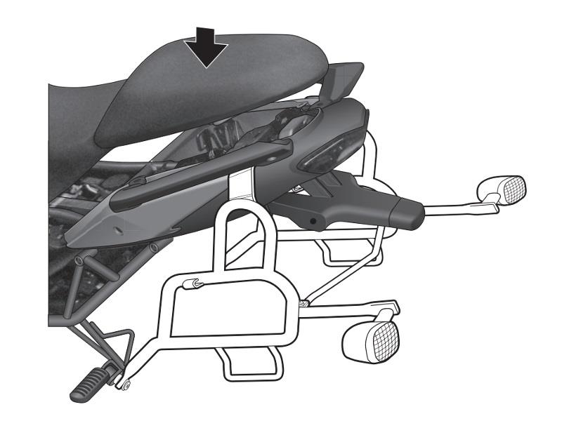 Nosilec stranskih kovčkov SHAD za KAWASAKI VERSYS 650 l.10-14