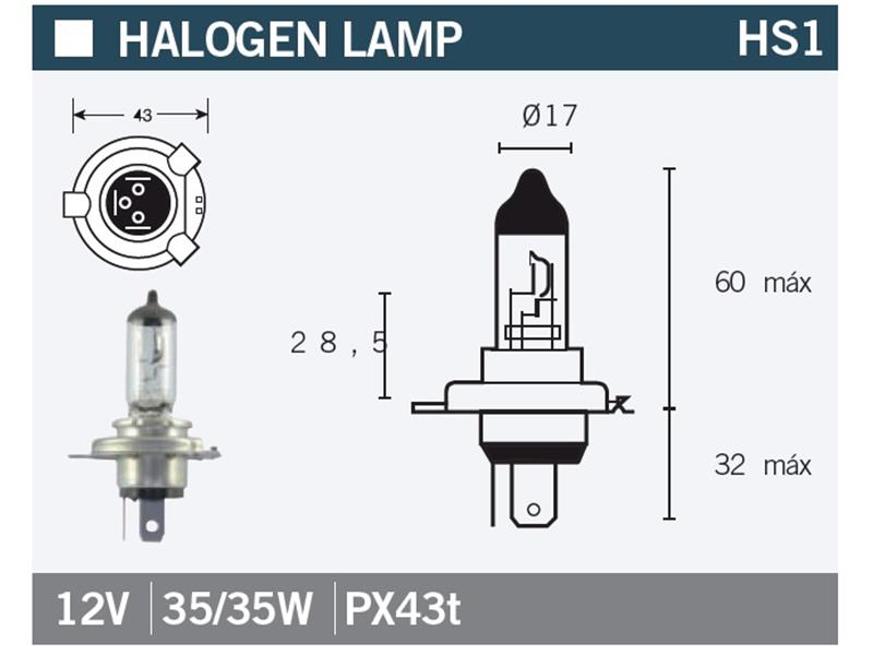 Žarnica Vicma HS1 PX43t 12V 35/35W