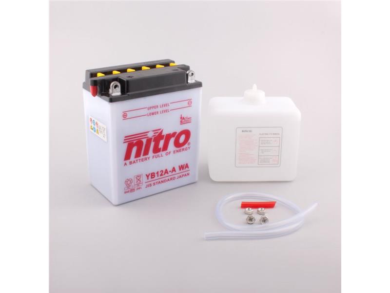 Akumulator NITRO YB12A-A WA s priloženo kislino