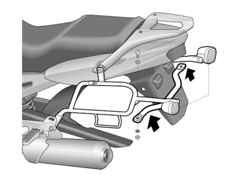 Nosilec stranskih kovčkov SHAD za YAMAHA TDM 900 l.02-12