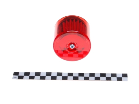 Zračni filter športni WM (v ohišju) z ravnim priključkom premera 30mm rdeč