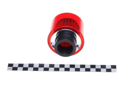 Zračni filter športni WM (v ohišju) z ravnim priključkom premera 30mm rdeč