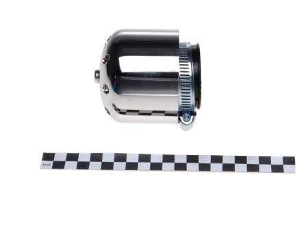 Zračni filter športni WM majhen (v ohišju) z ravnim priključkom premera 32mm kromiran