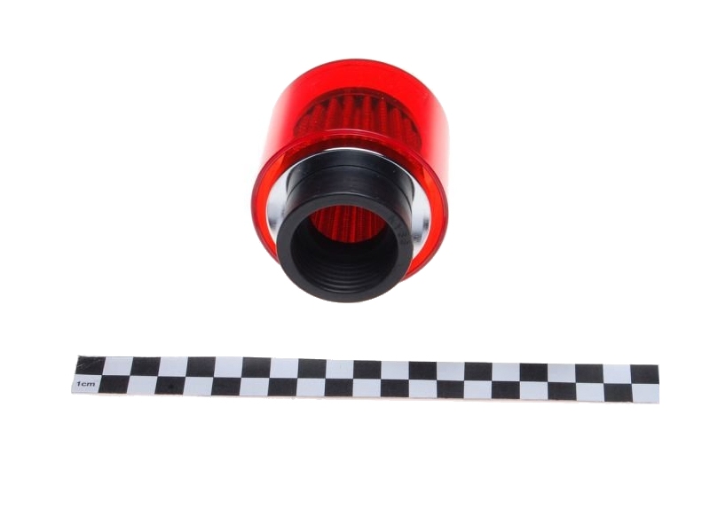 Zračni filter športni WM (v ohišju) z ravnim priključkom premera 38mm rdeč