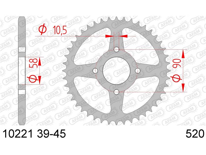 Zadnji zobnik AFAM 10221-44 (520)