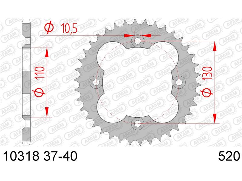 Zadnji zobnik AFAM 10318-38 (520)