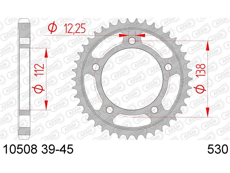 Zadnji zobnik AFAM 10508-44 (530)
