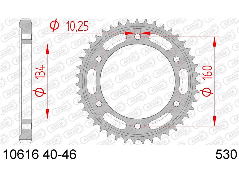 Zadnji zobnik AFAM 10616-42 (530)
