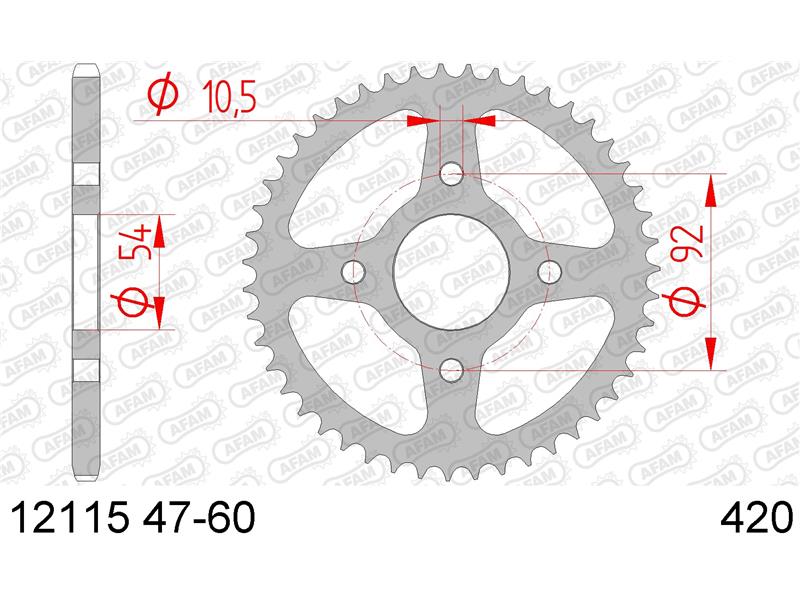 Zadnji zobnik AFAM 12115-47 (420)
