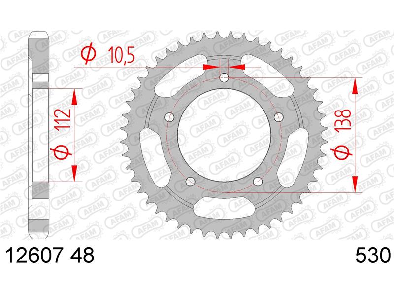 Zadnji zobnik AFAM 12607-48 (530)