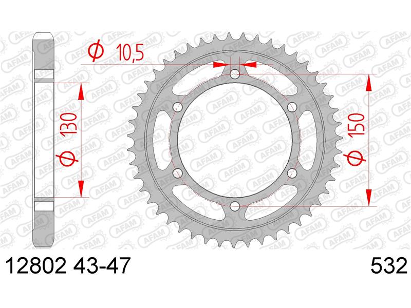 Zadnji zobnik AFAM 12802-46 (532)