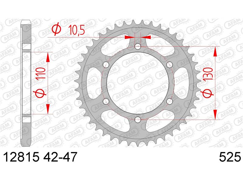 Zadnji zobnik AFAM 12815-47 (525)