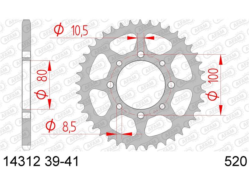 Zadnji zobnik AFAM 14312-41 (520)