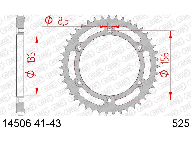 Zadnji zobnik AFAM 14506-43 (525)