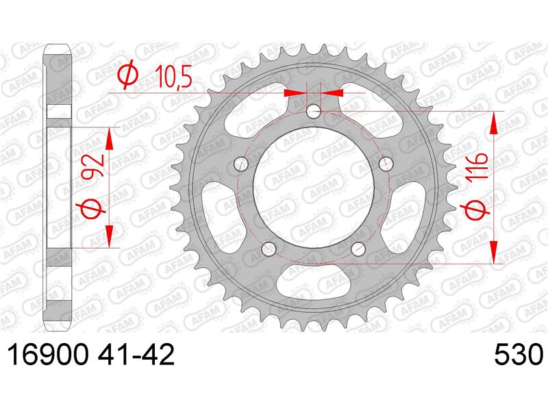 Zadnji zobnik AFAM 16900-41 (530)