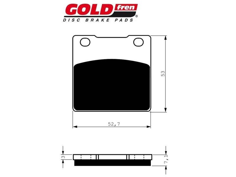 Zavorne ploščice GOLDFREN 053 HAD