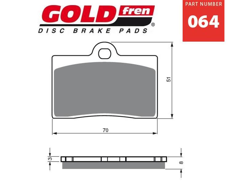 Zavorne ploščice GOLDFREN 064 AD