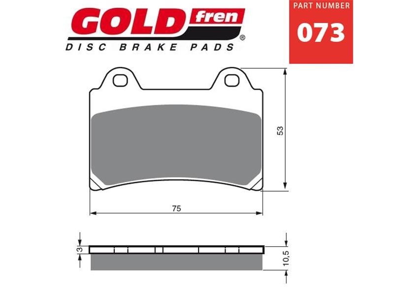 Zavorne ploščice GOLDFREN 073 HAD
