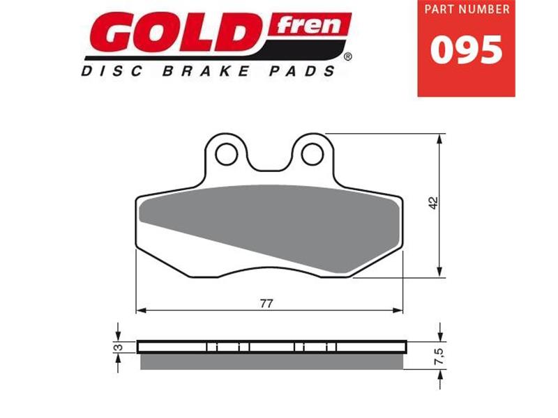 Zavorne ploščice GOLDFREN 095 AD