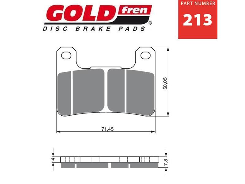 Zavorne ploščice GOLDFREN 213 AD