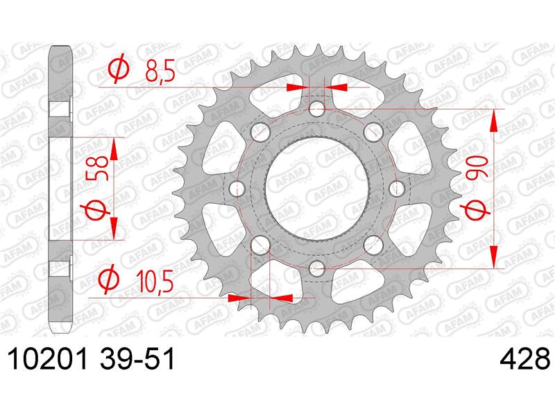 Zadnji zobnik AFAM 10201-39 (428)