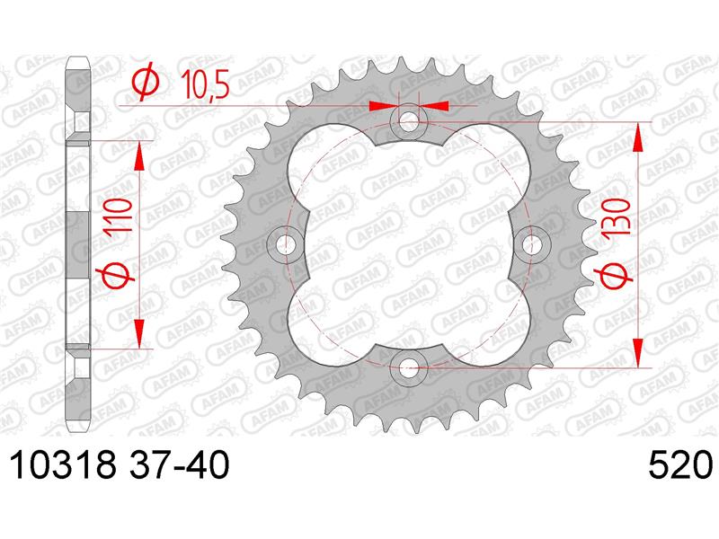 Zadnji zobnik AFAM 10318-39 (520)