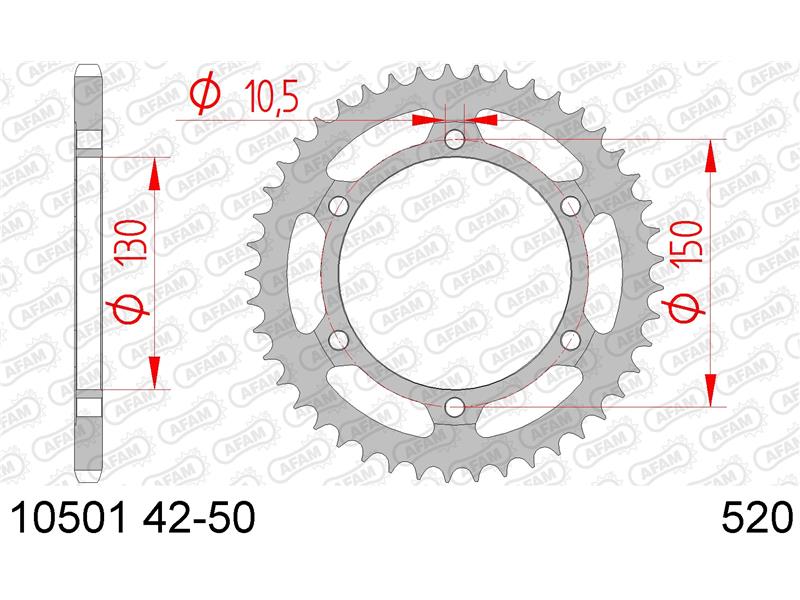 Zadnji zobnik AFAM 10501-43 (520)