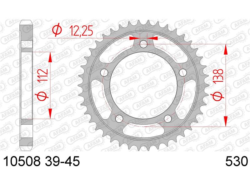 Zadnji zobnik AFAM 10508-40 (530)