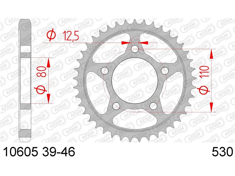 Zadnji zobnik AFAM 10605-40 (530)