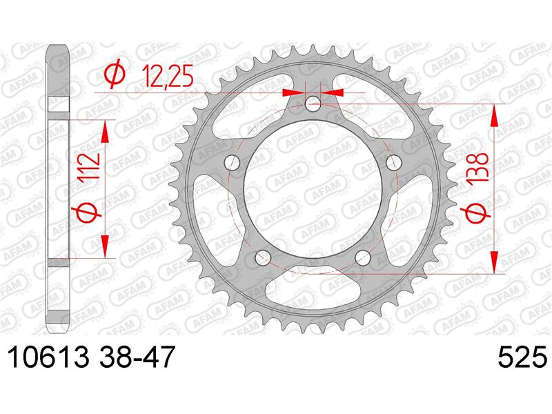 Zadnji zobnik AFAM 10613-38 (525)