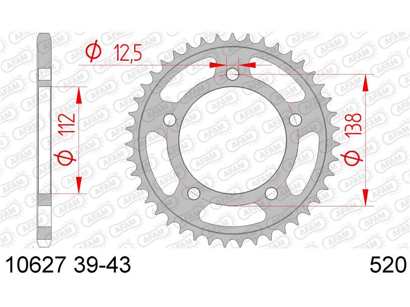 Zadnji zobnik AFAM 10627-41 (520)