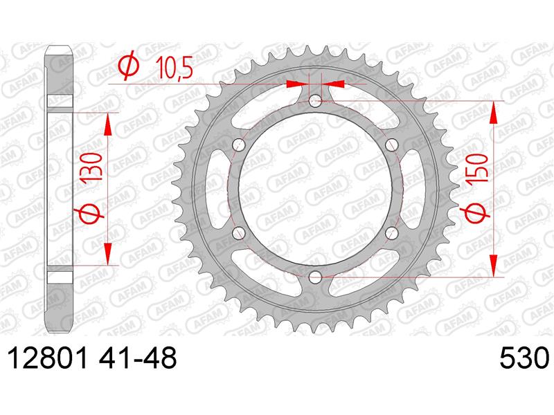 Zadnji zobnik AFAM 12801-48 (530)
