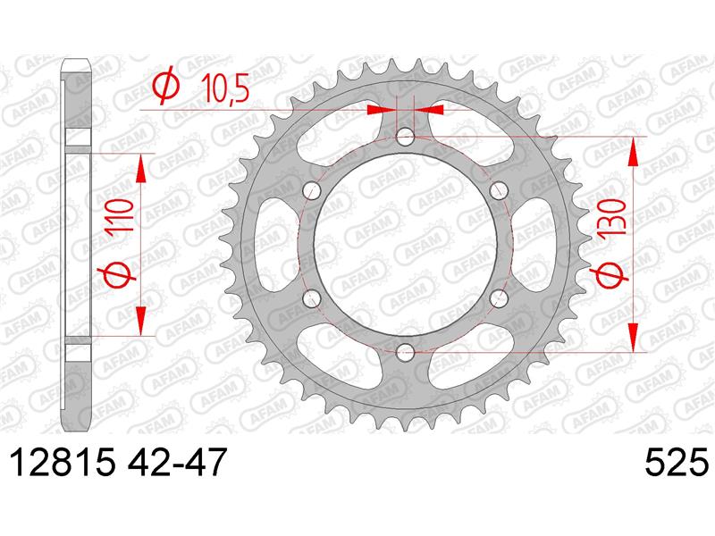 Zadnji zobnik AFAM 12815-42 (525)