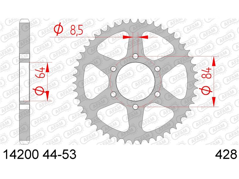 Zadnji zobnik AFAM 14200-53 (428)