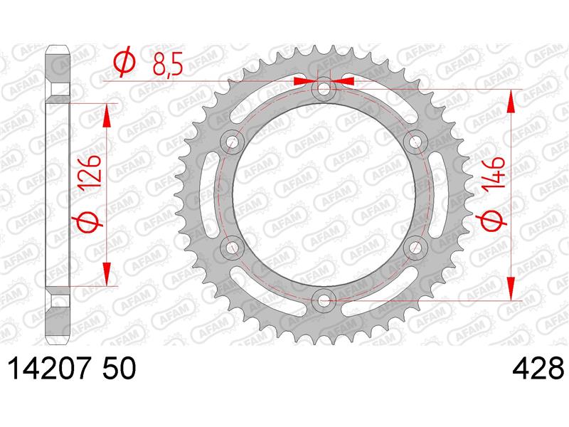 Zadnji zobnik AFAM 14207-50 (428)