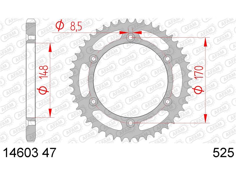Zadnji zobnik AFAM 14603-47 (525)