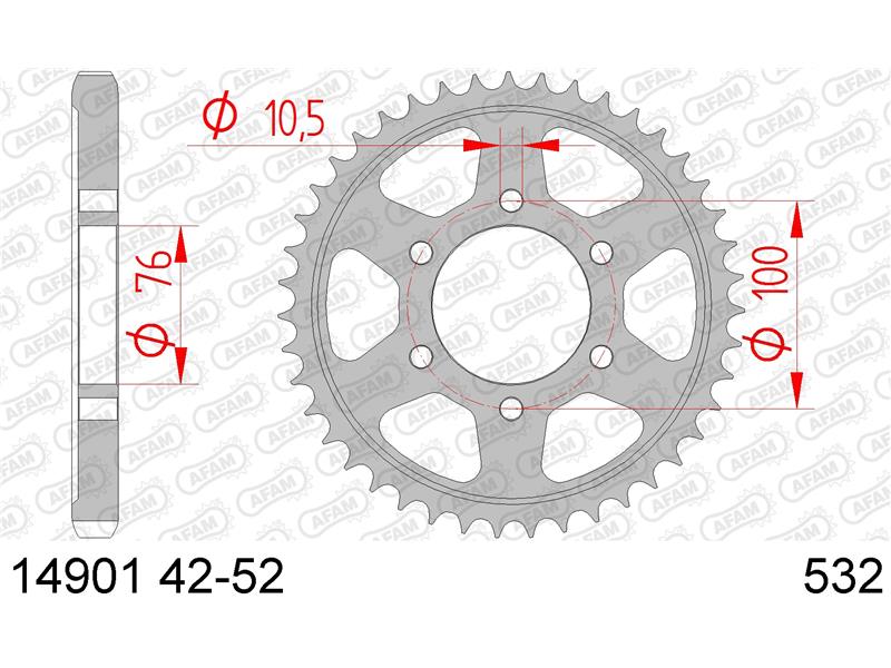 Zadnji zobnik AFAM 14901-44 (532)