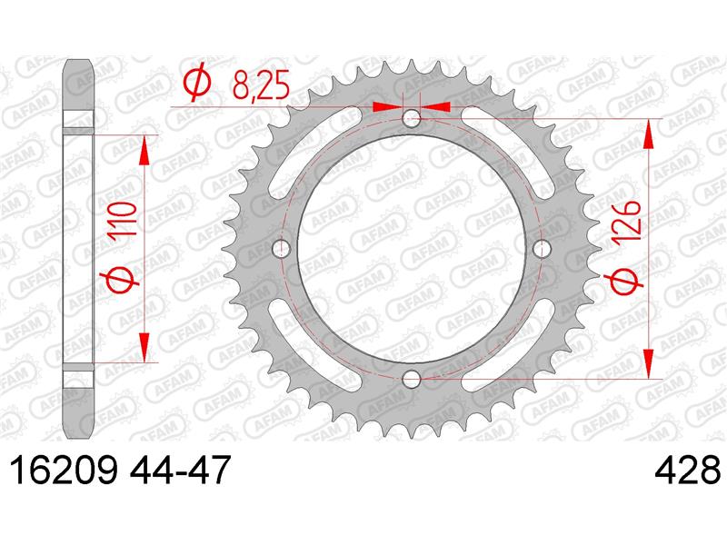 Zadnji zobnik AFAM 16209-44 (428)