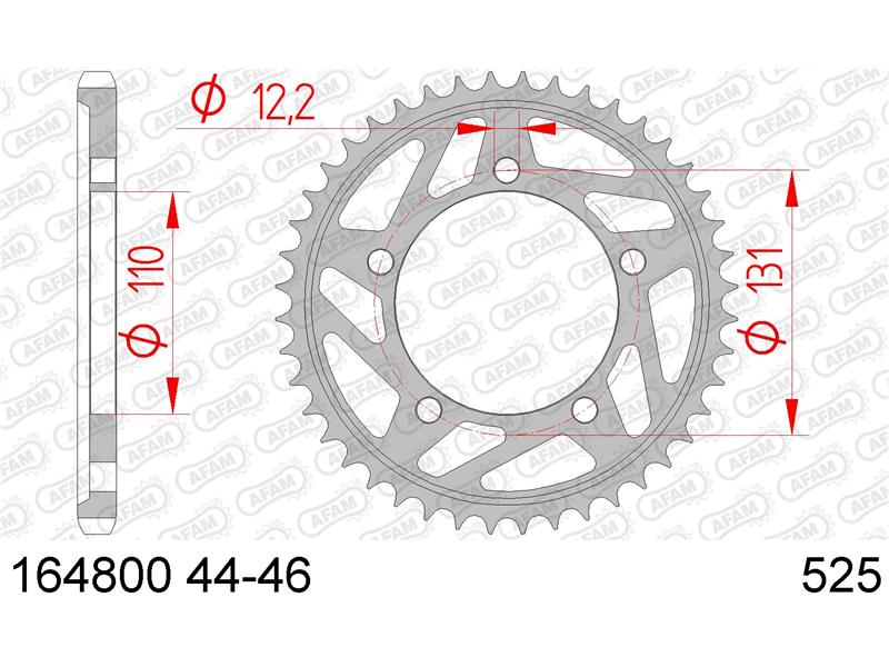 Zadnji zobnik AFAM 164800-44 (525)