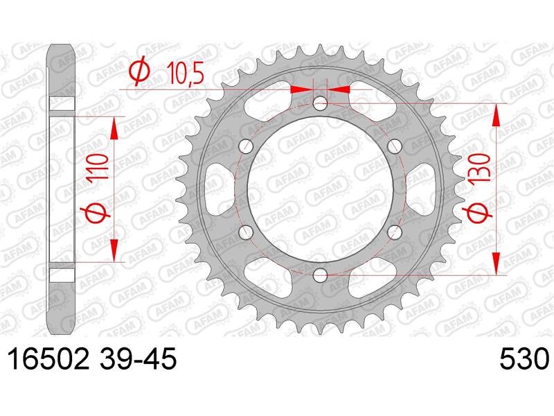 Zadnji zobnik AFAM 16502-39 (530)