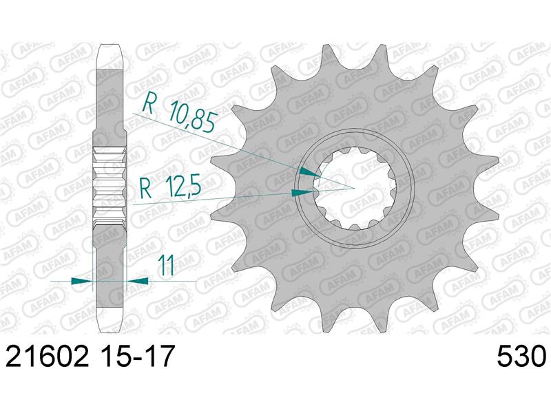 Sprednji zobnik AFAM 21602-17 (530)