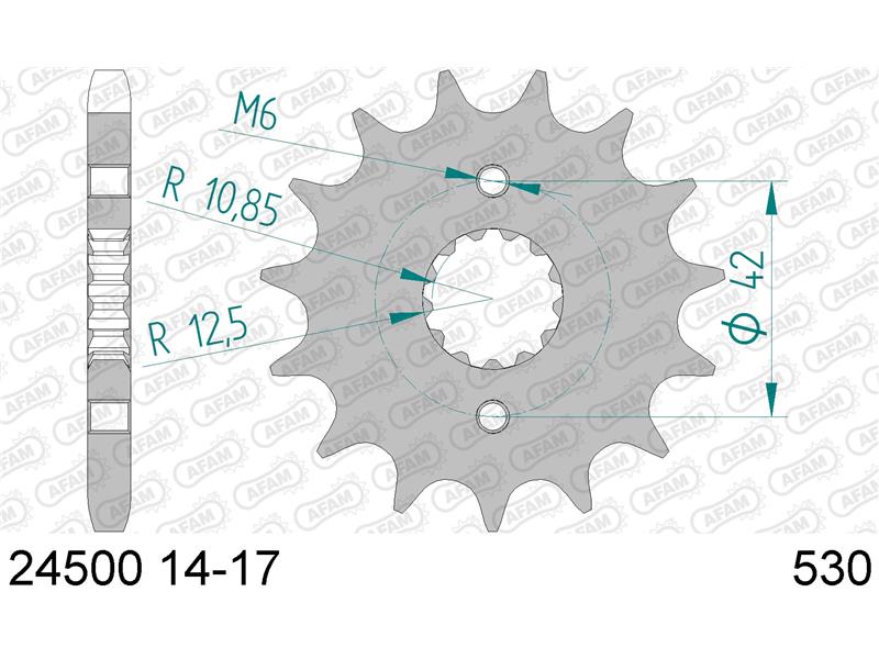 Sprednji zobnik AFAM 24500-15 (530)