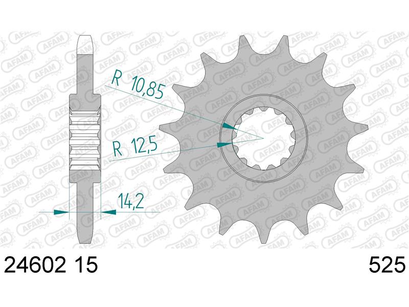 Sprednji zobnik AFAM 24602-15 (525)