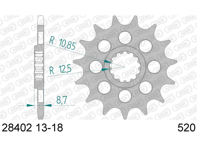 Sprednji zobnik AFAM 28402-15 (520)