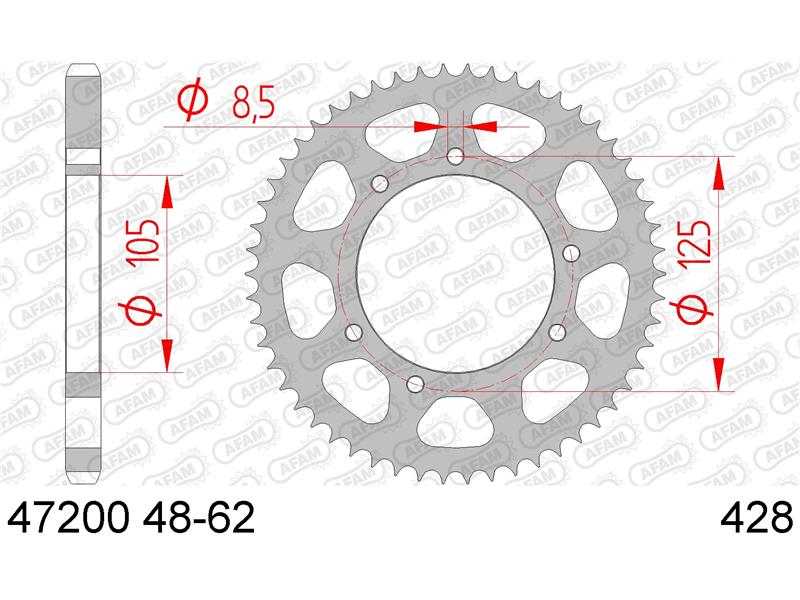 Zadnji zobnik AFAM 47200-54 (428)