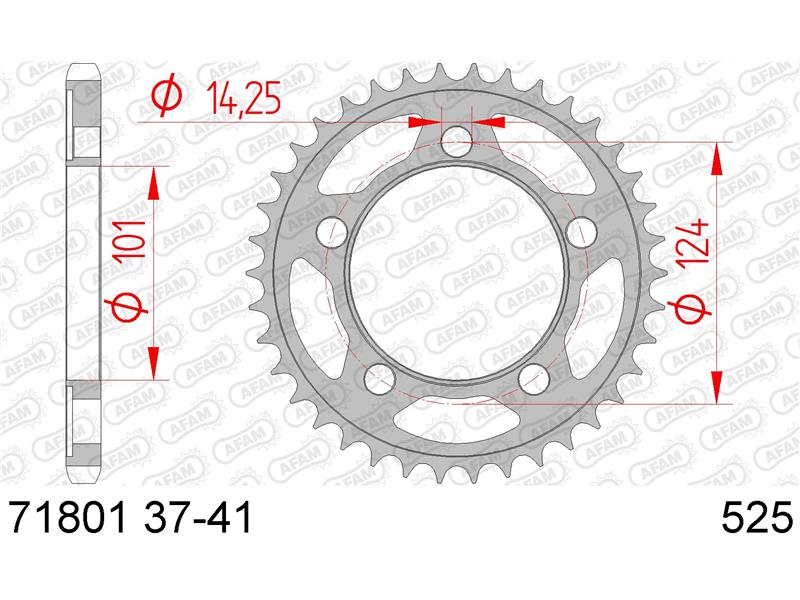 Zadnji zobnik AFAM 71801-38 (525)