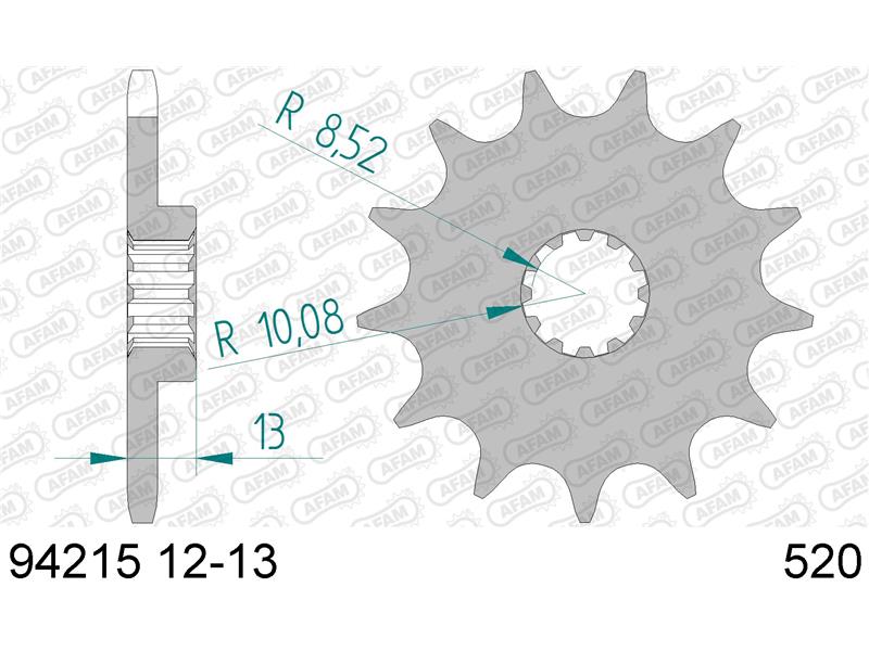 Sprednji zobnik AFAM 94215-13 (520)