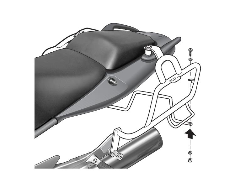 Nosilec stranskih kovčkov SHAD za HONDA CBF 1000 l.05-09