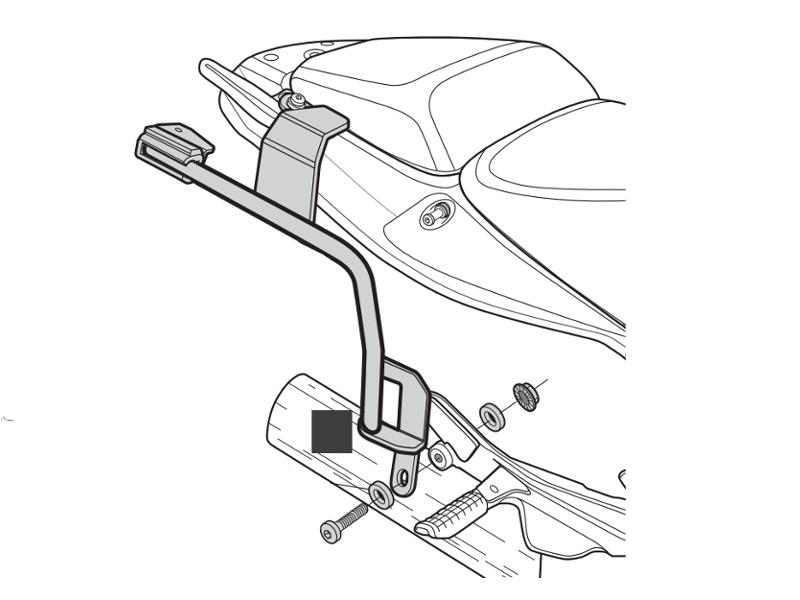 Nosilec kovčka SHAD 3P sistem za HONDA CBF600 S/N l.04-12